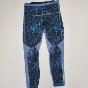 Running in the City mesh insert floral leggings